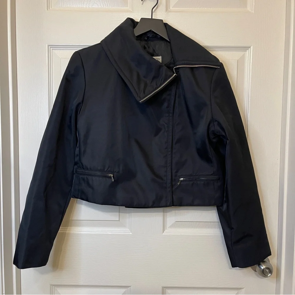 Giorgio Armani Short Single Breasted Jacket Black Size 10 - Picture 2 of 6